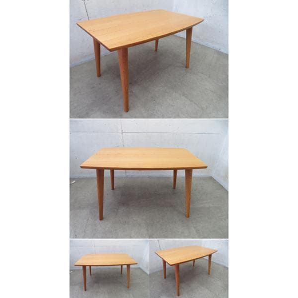 美品■柏木工■シビルシリーズ■無垢ナラ材■ダイニングテーブル■120幅■高級■