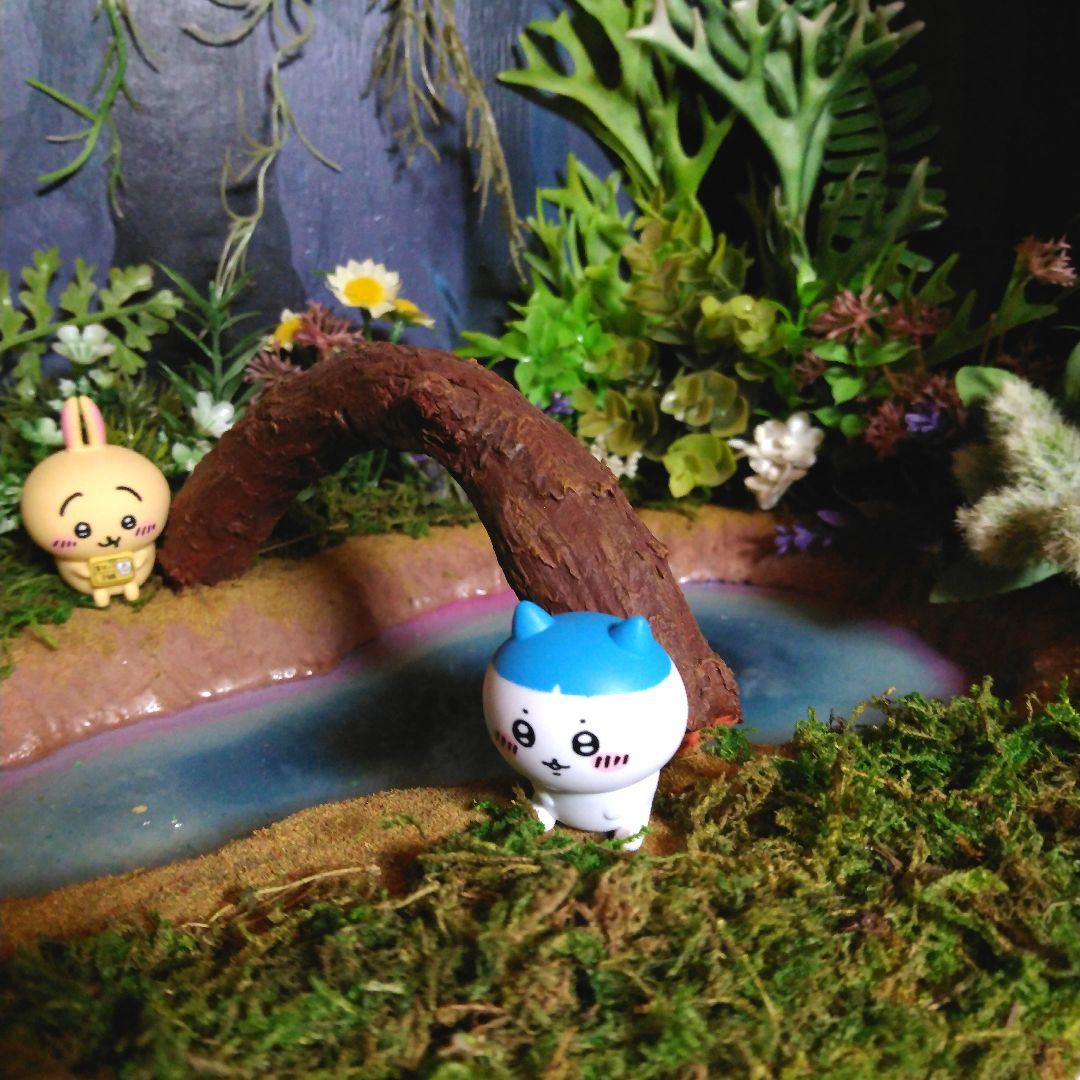 ジオラマ ちいかわの森 ライトアップ付き 特大サイズ ミニチュアハウス 箱庭