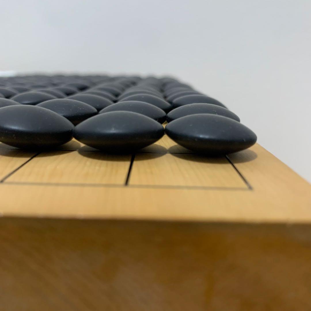 【高級】本榧 脚付碁盤 5寸 ヘソ有り 19路盤