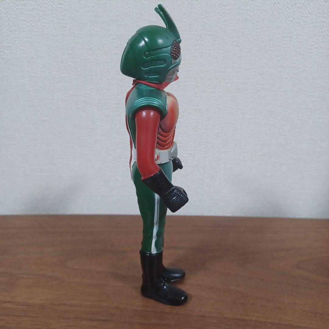 当時もの　ポピー製「仮面ライダー　スカイライダー」面取れソフビフィギュア