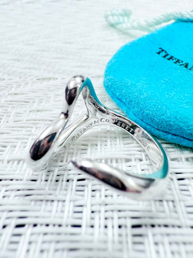 ティファニー　オープンハートリング　指輪　11号 研磨洗浄済み　925