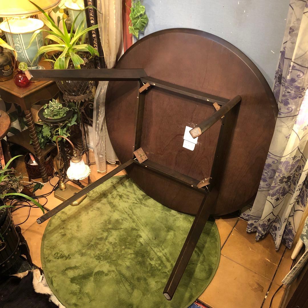 北欧スタイル　OAK オークテーパードレッグテーブル　丸テーブル