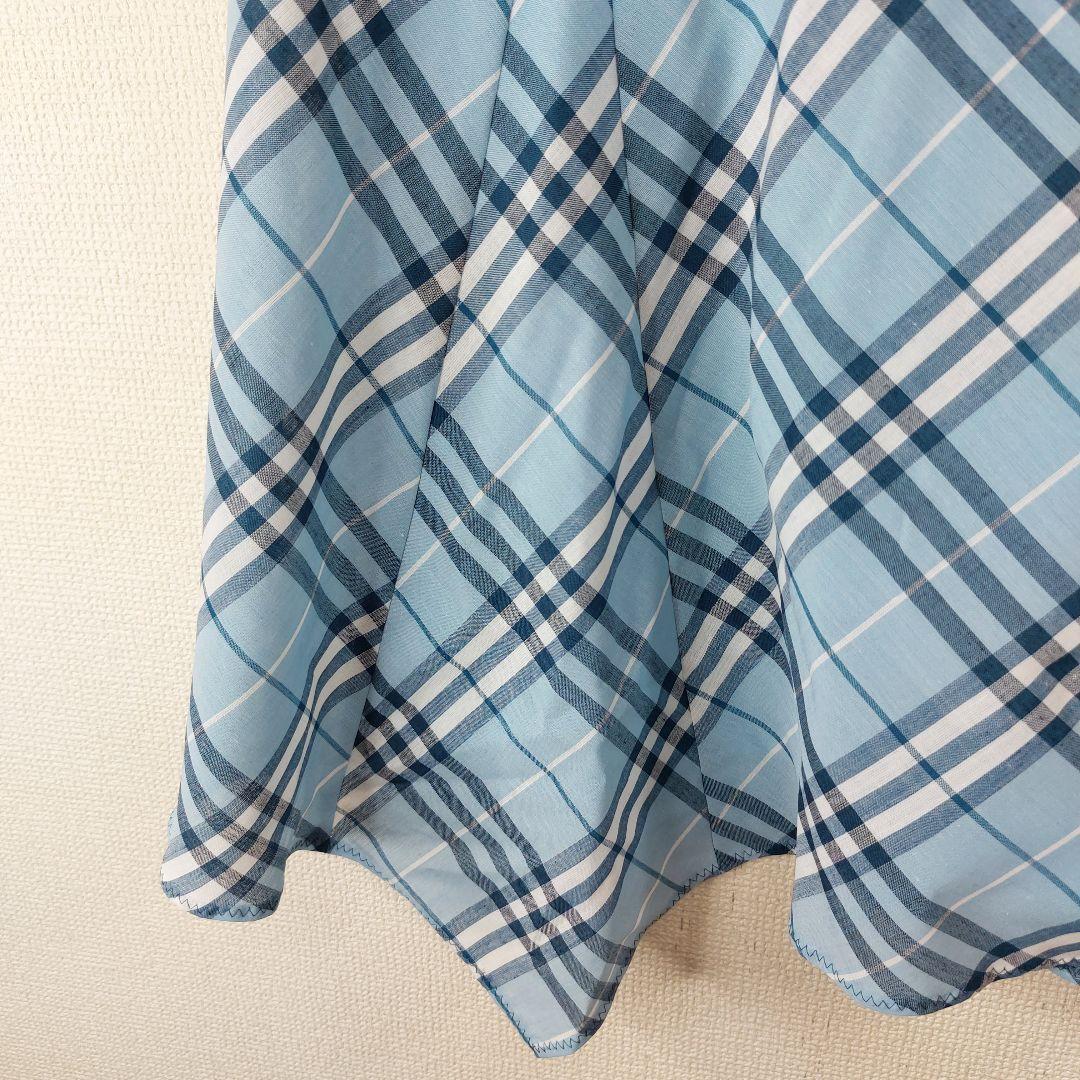 【希少品】　BURBERRY　ブルーレーベル　チェックスカート　アシンメトリー