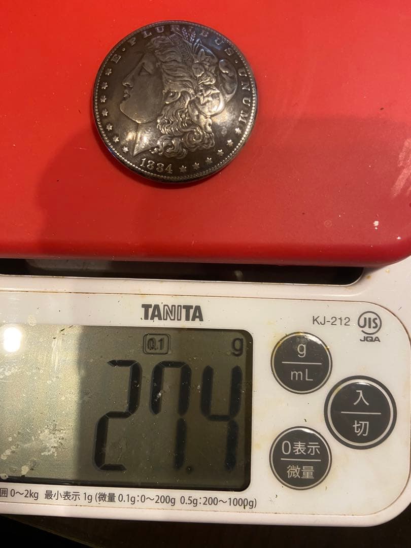 アメリカモルガンONE DOLLAR-シルバーコンチョ 1884年製