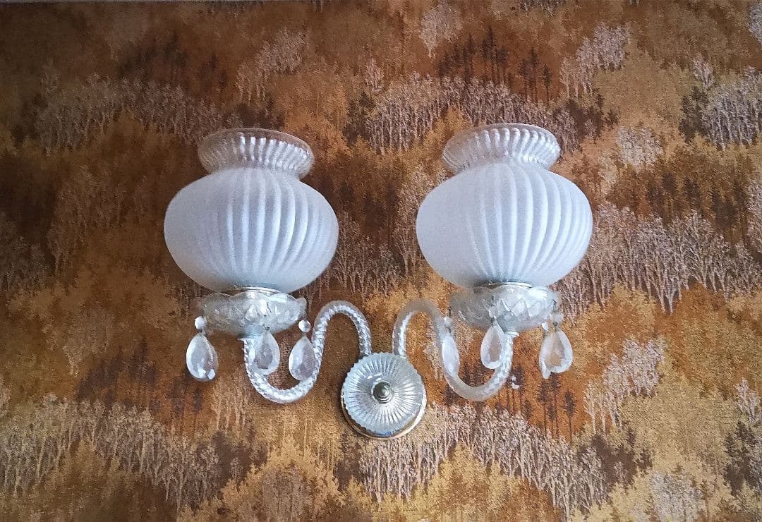 昭和レトロ シャンデリ2個セット