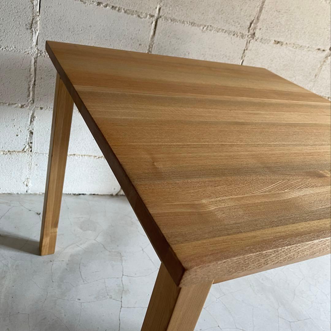 無印良品 MUJI ダイニング3点セット　タモ材　天然木無垢材　80サイズ