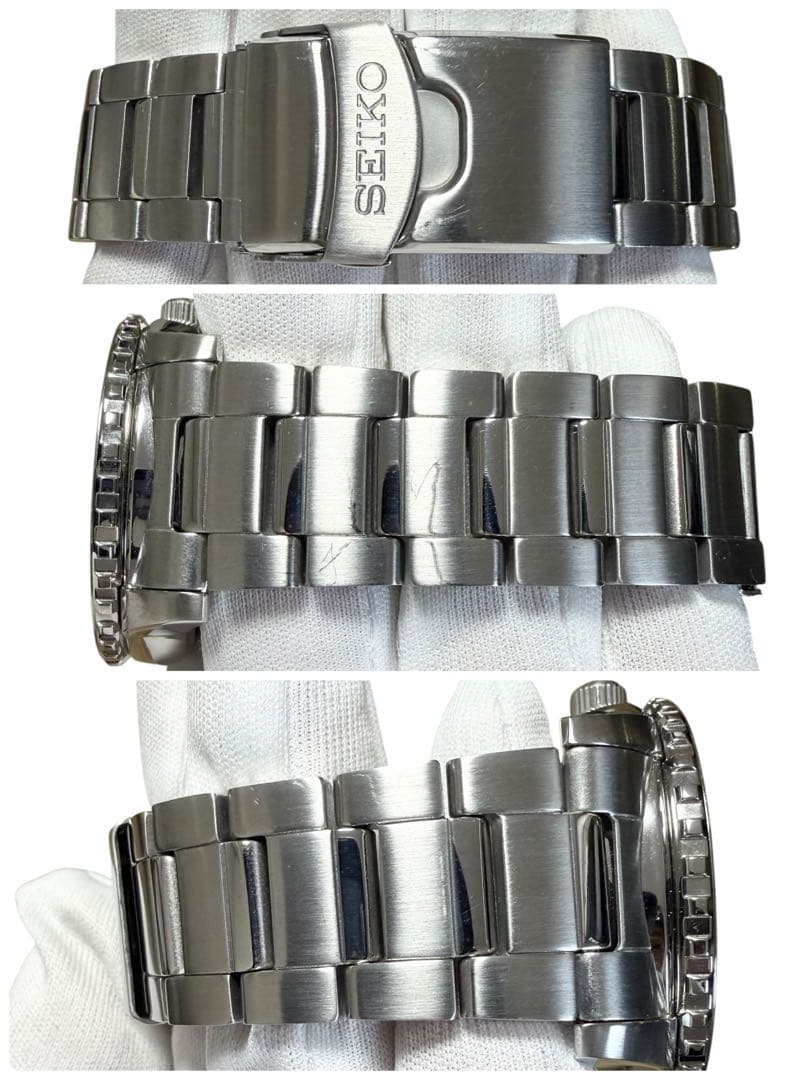 美品 セイコー5 スポーツ 7S36-04N0 ブラック メンズ 自動巻き腕時計