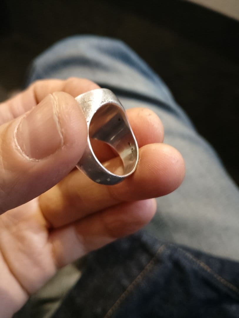 プ*ル様 銀無垢　廃盤品DRY BONES Two Face K18 リング無垢