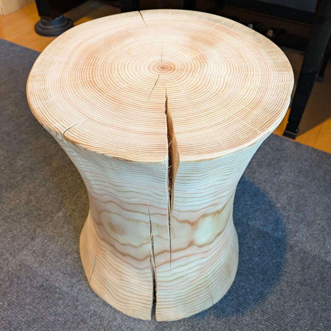 outdoorman　檜④　丸太　椅子　スツール　テーブル　高さ約40㎝