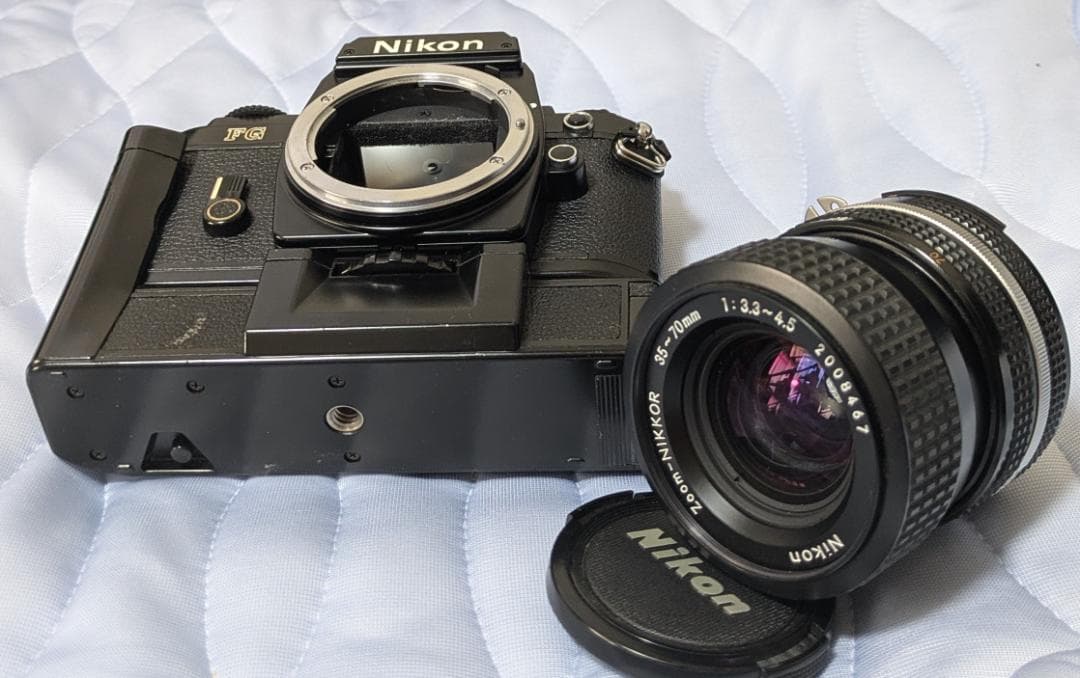 値下 '82年度名機 Nikon FG 35-70 & MF-15 & MD-E