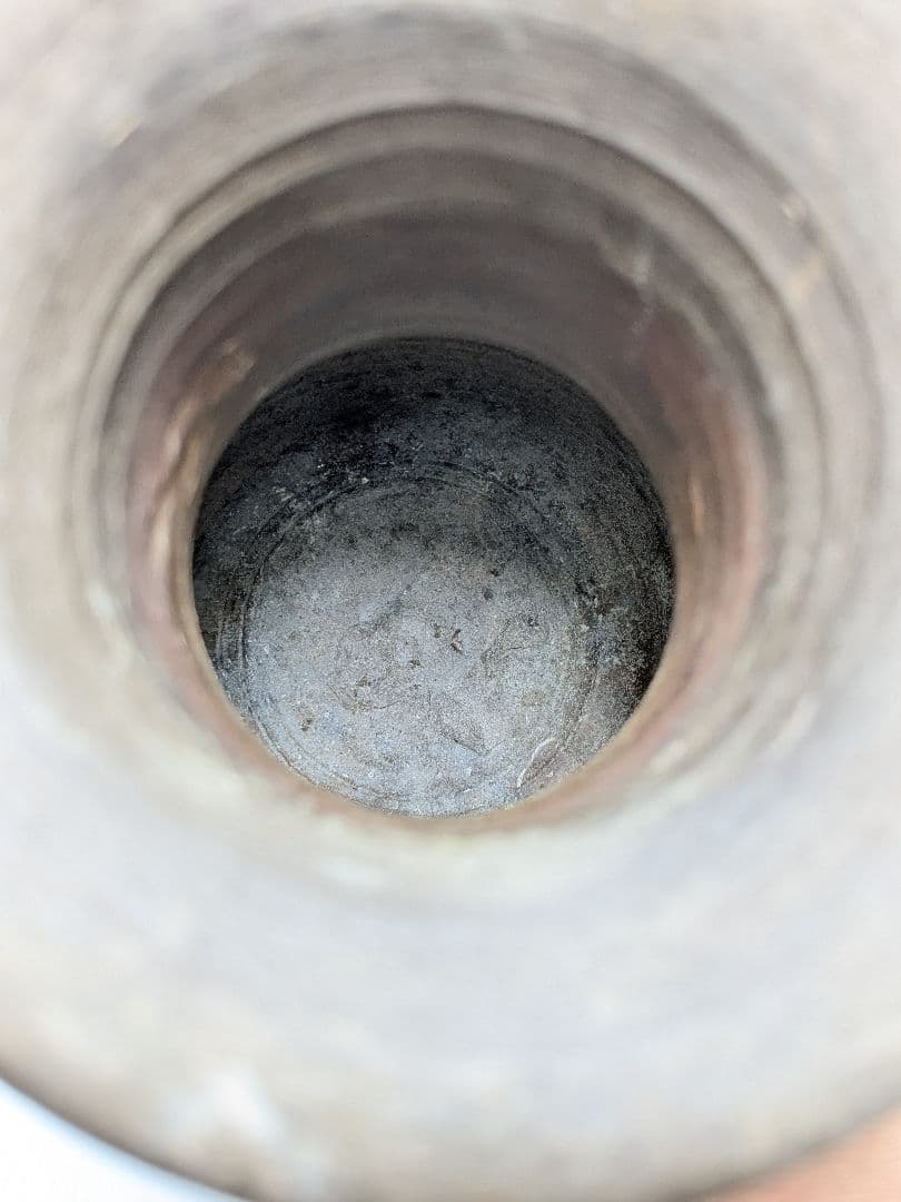 岡山県重要無形文化財 山本出 備前焼 耳付花入 備前須恵 花瓶