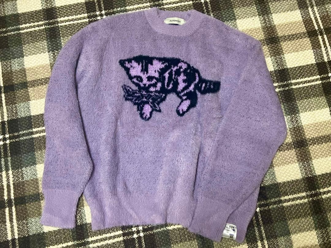 ずとまよ SUNANEKO Mohair Touch Knit (Navy) M ずっと真夜中でいいのに。