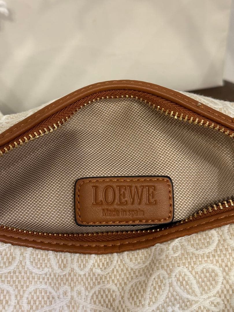 ロエベ LOEWE キュービィバッグ ハンドバッグ ナチュラル ブラウン