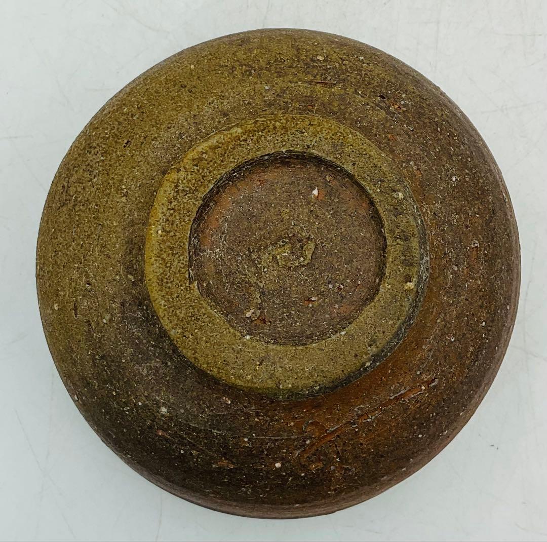 87】◉岡山県重要無形文化財・藤原建先生 備前焼茶碗 茶道具 共箱