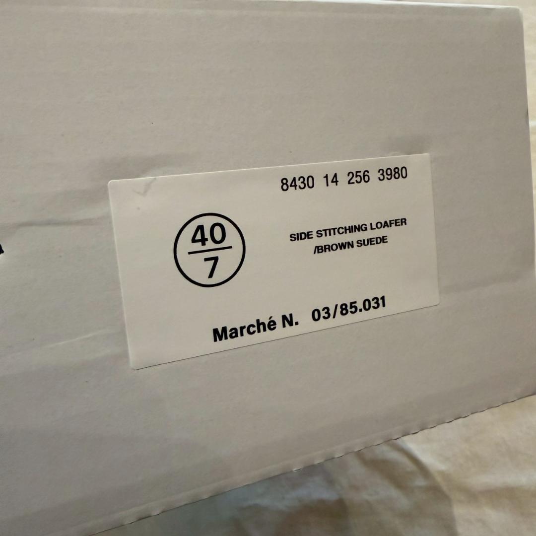 25aw 新品 MARBOT マルボー スウェード ローファー 40