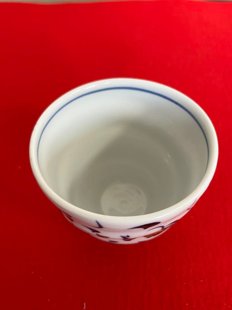 泰山 四代 武腰潤 草花繋ぎ 茶碗 碗 K362 共箱・共布・陶歴