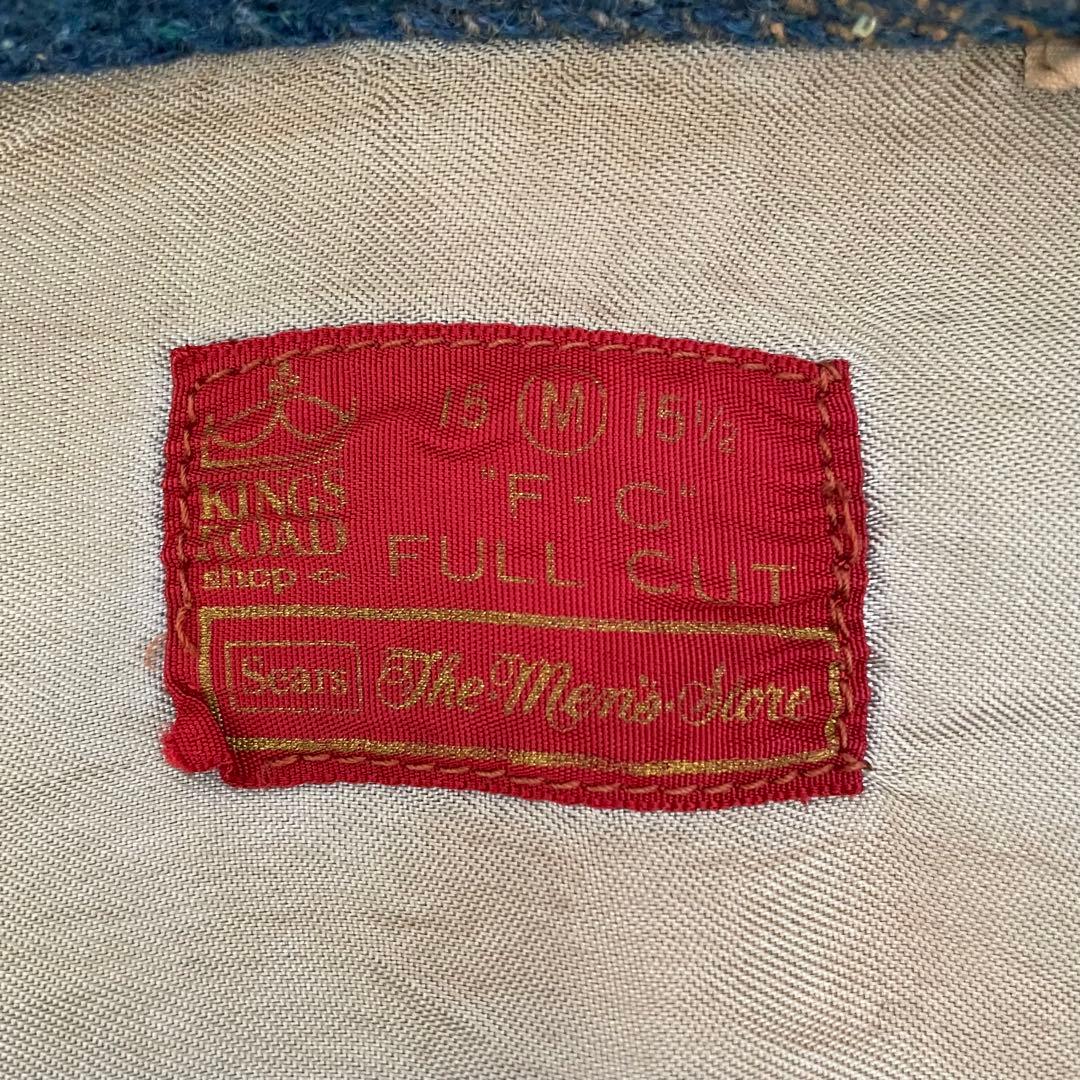 希少vintage60sSearsKingsRoadチェックウールジャケット古着