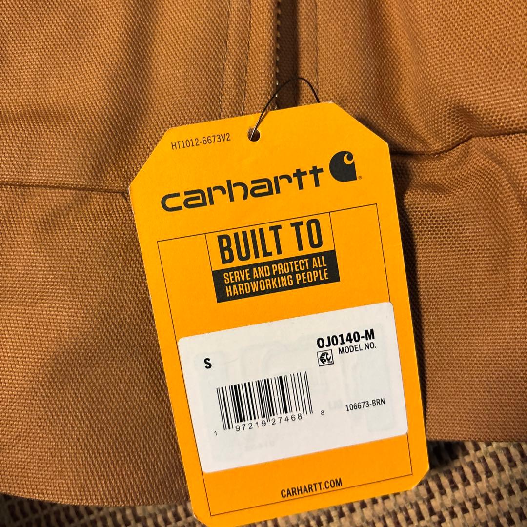 Carhartt アクティブジャケット　新品　ブラウンSサイズ