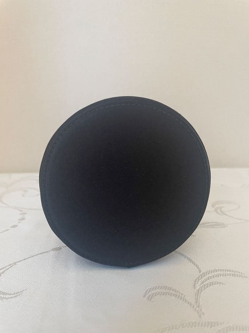 GUCCI グッチ＊ブラックサテン　シリンダーバッグ　黒　美品