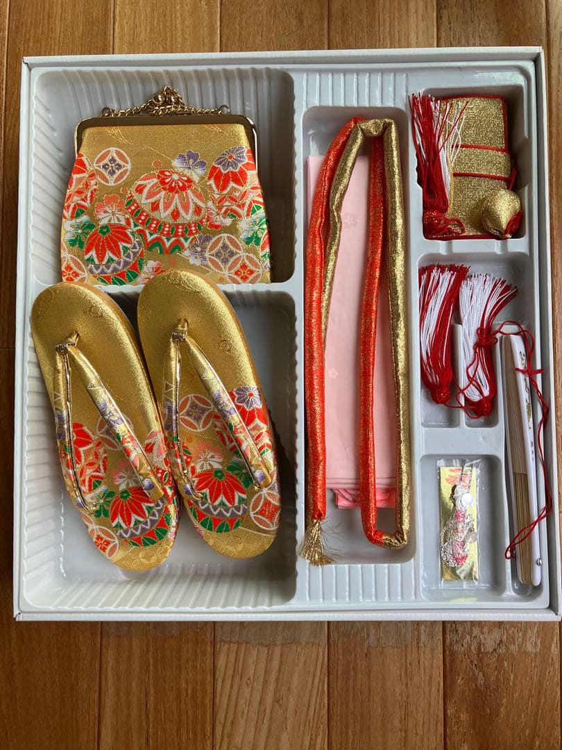 7歳　七五三　正絹着物　小物フルセット