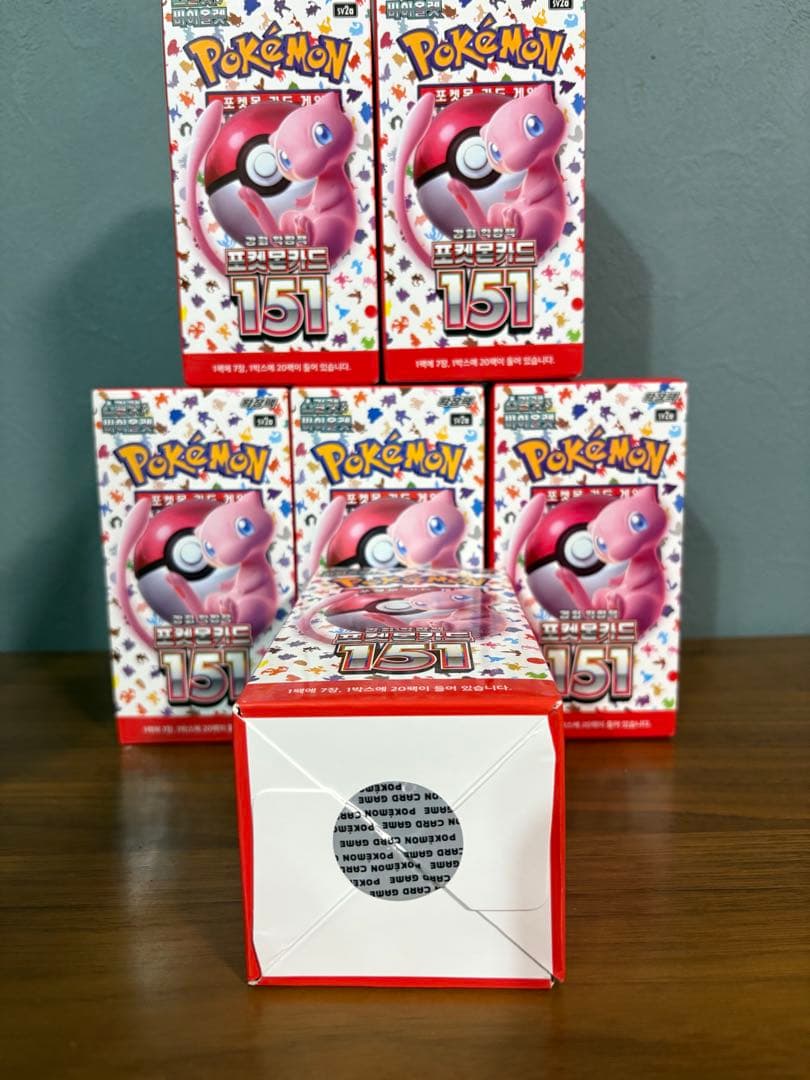☆韓国限定☆ポケモンカードゲーム 151 6BOX 未開封