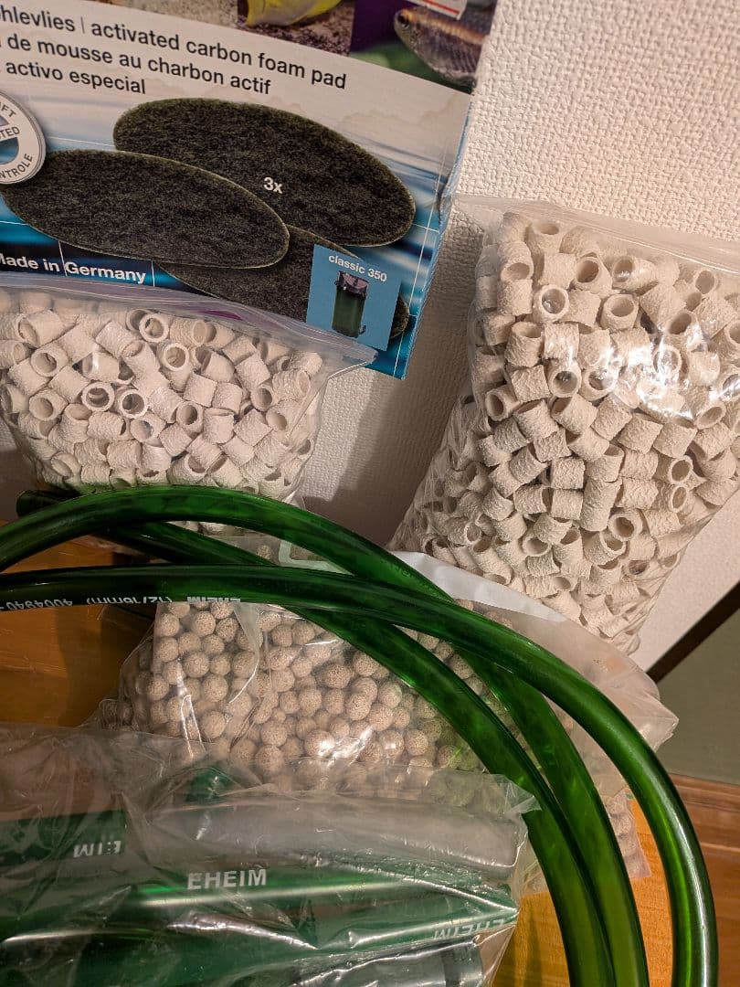 EHEIM Classic 2215 フィルター ろ材、パイプパーツ等フルセットの通販