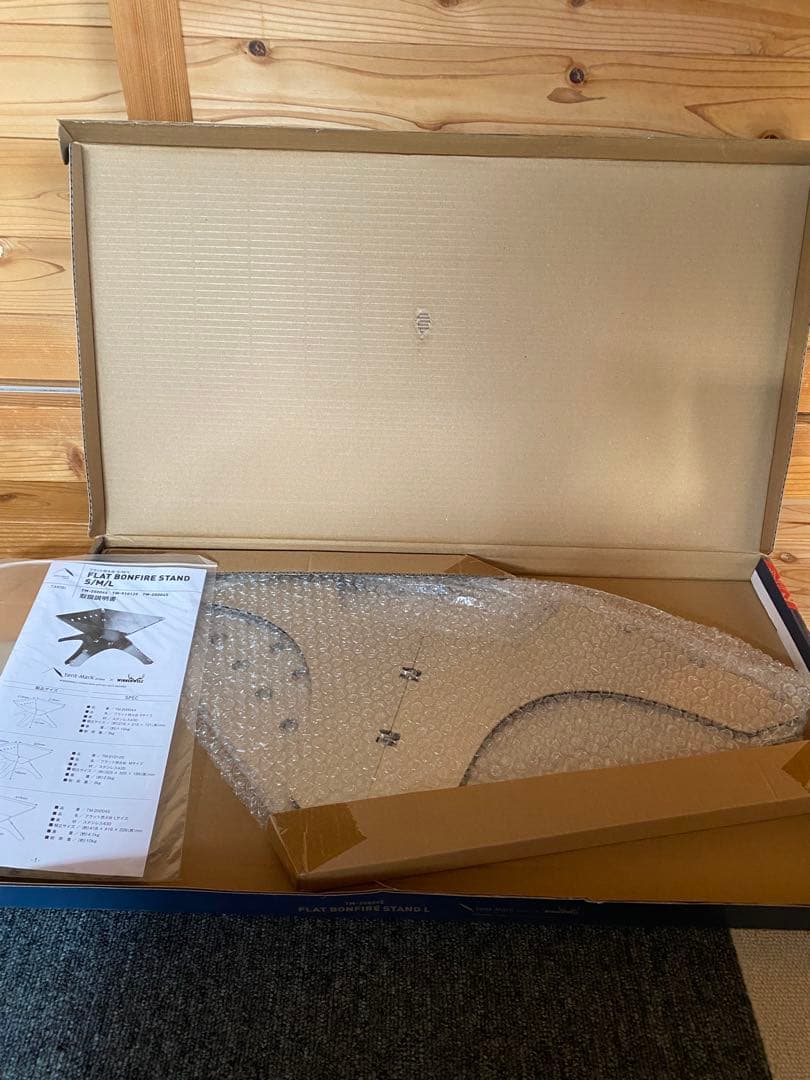 新品　テンマクデザイン　フラット焚き火台 Lサイズ