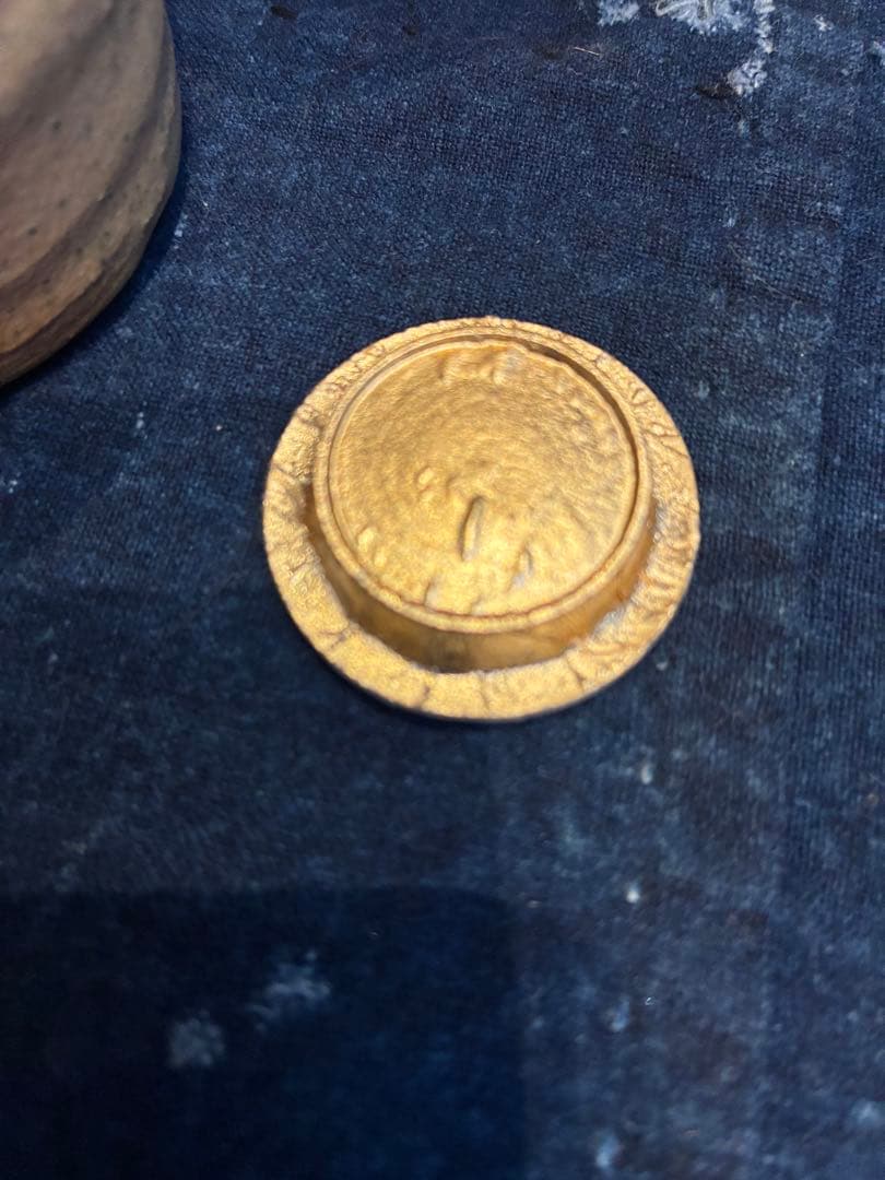 信楽茶入 今井桂秋（作) 共箱 仕服(梅花散らし間道) 茶道具