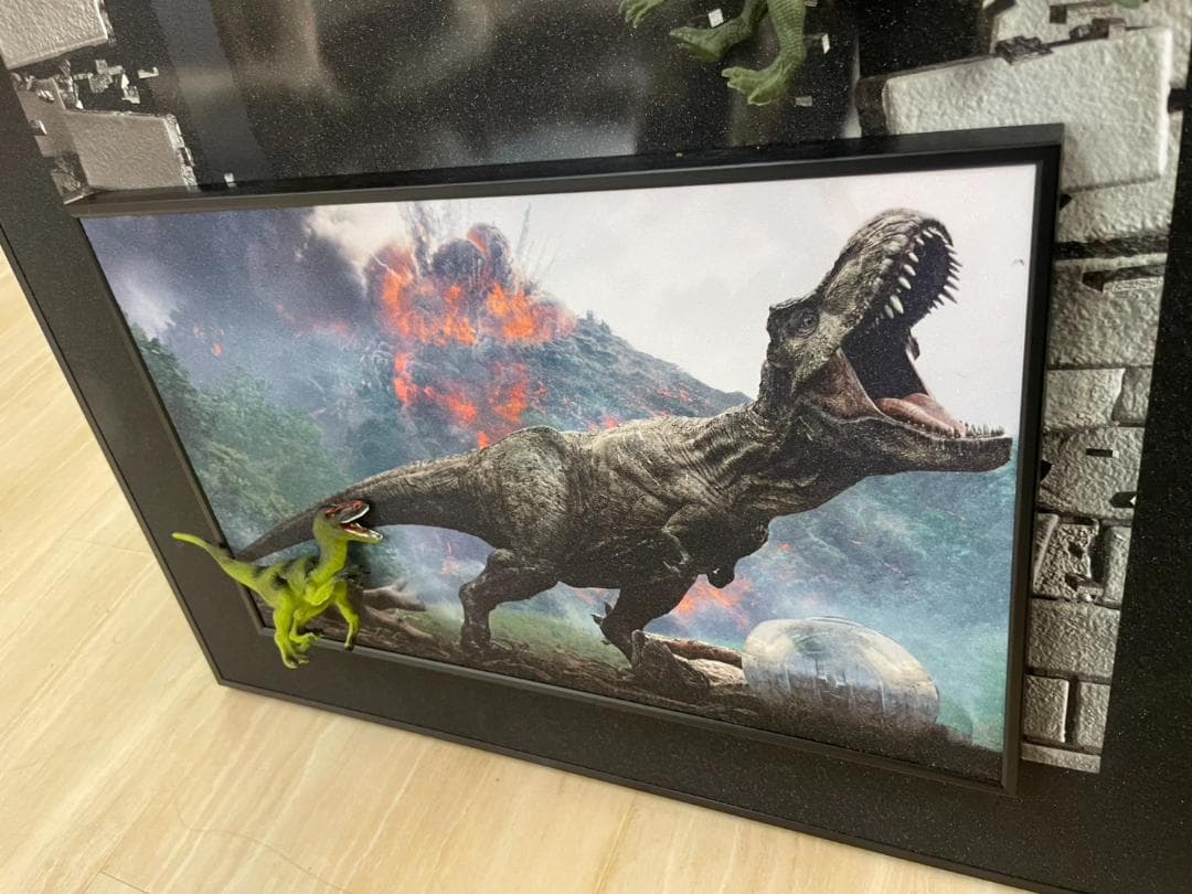 3D絵 ジュラシックパーク 恐竜 絵画 アート パネル 立体絵 絵 ダイナソー