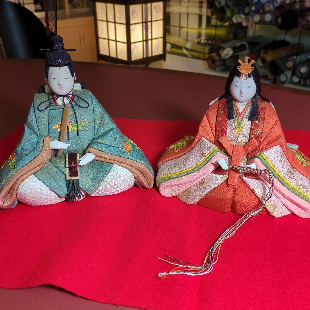 木目込雛人形 柿沼東光作親王飾り台