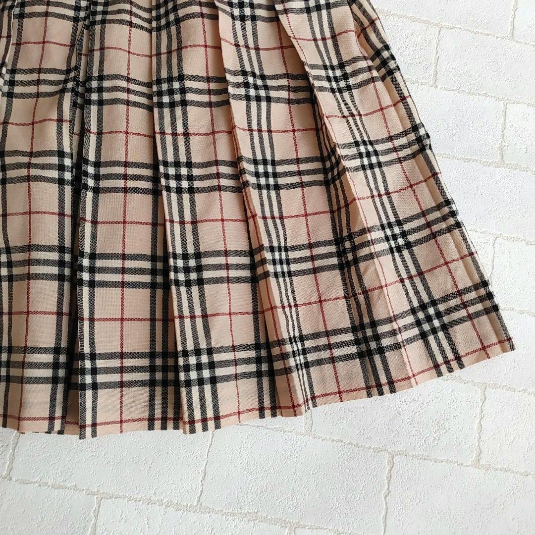 バーバリー ノバチェック キッズ プリーツ スカート 卒業式 160 美品