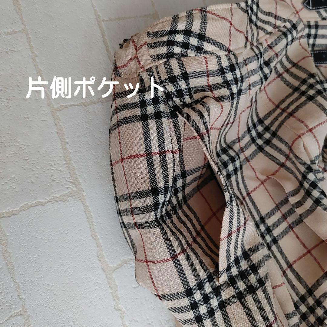 バーバリー ノバチェック キッズ プリーツ スカート 卒業式 160 美品