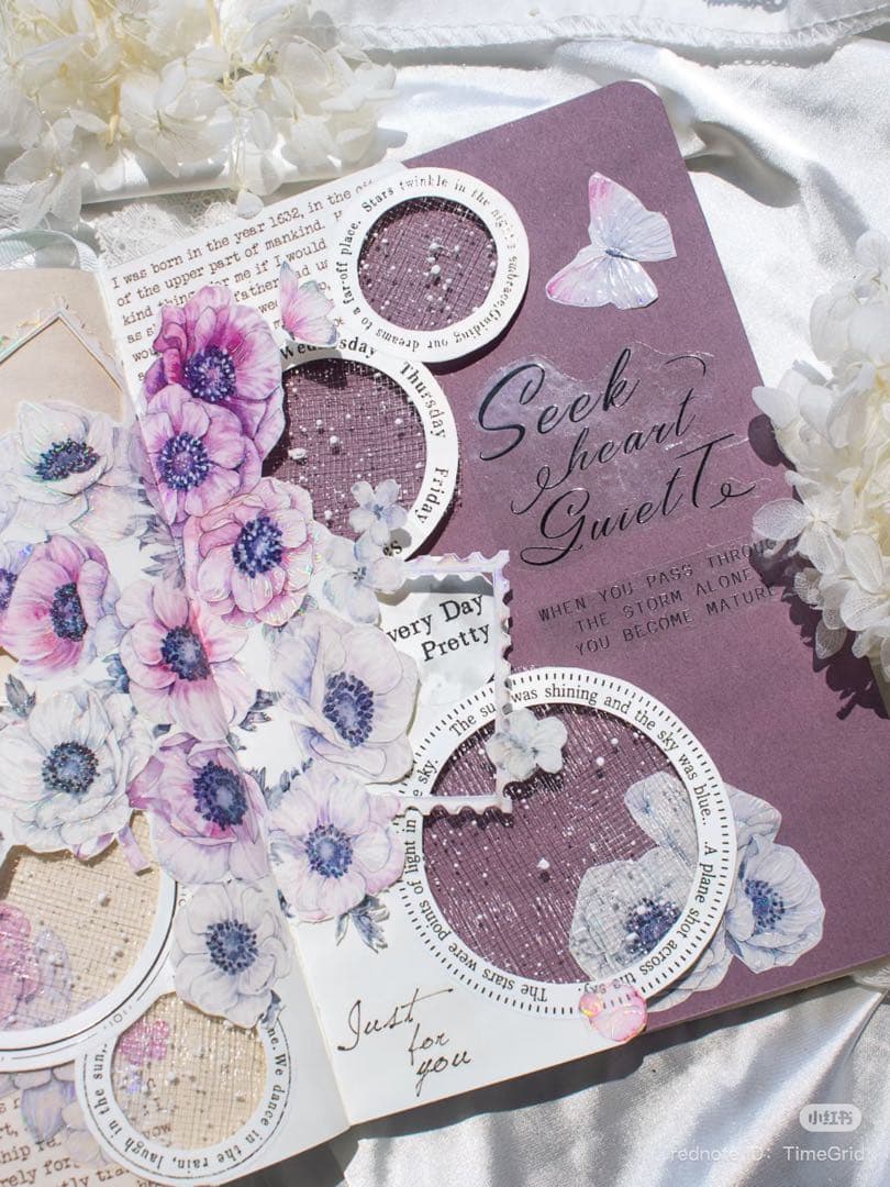 时间格子《绯云摇梦》海外マスキングテープ　マステ 【2388】