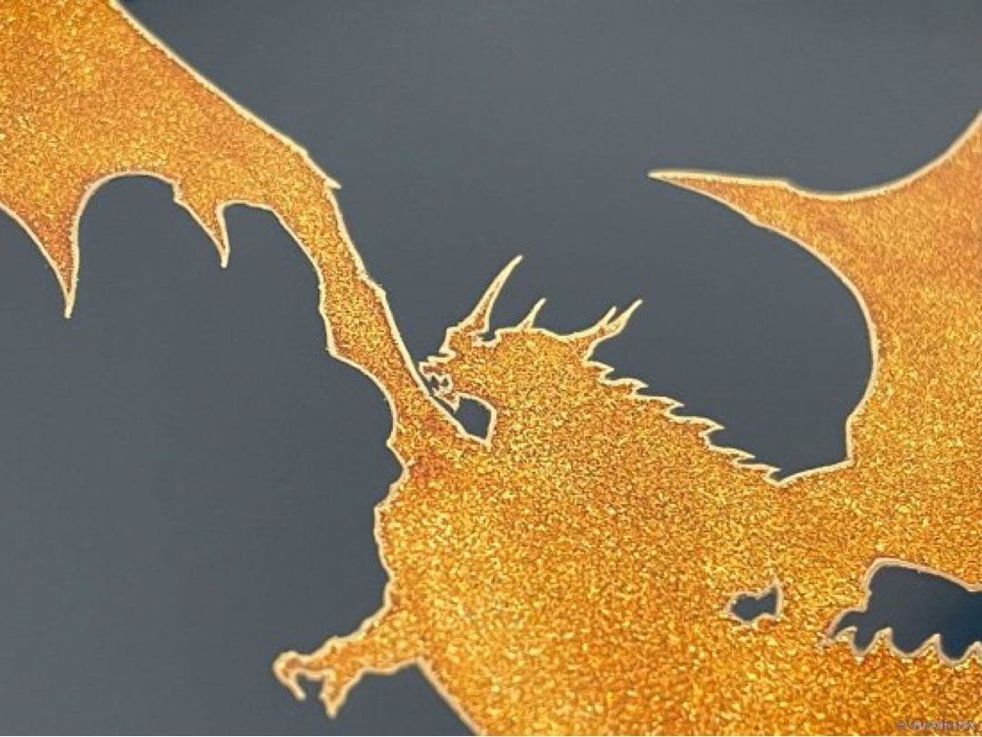 ファイナルファンタジーXIV　輪島塗デザインプレート　バハムート