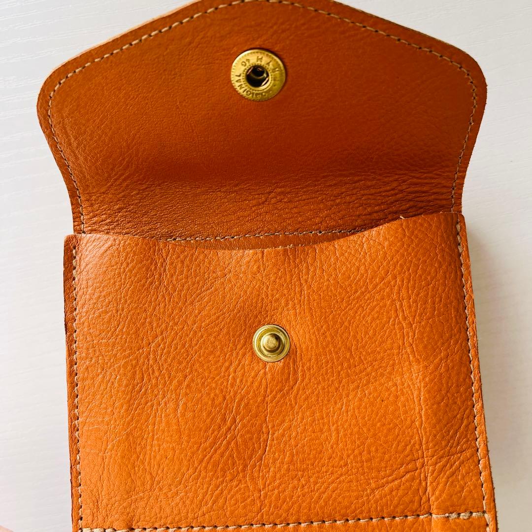 IL BISONTE イルビゾンテ　二つ折り財布 オレンジ