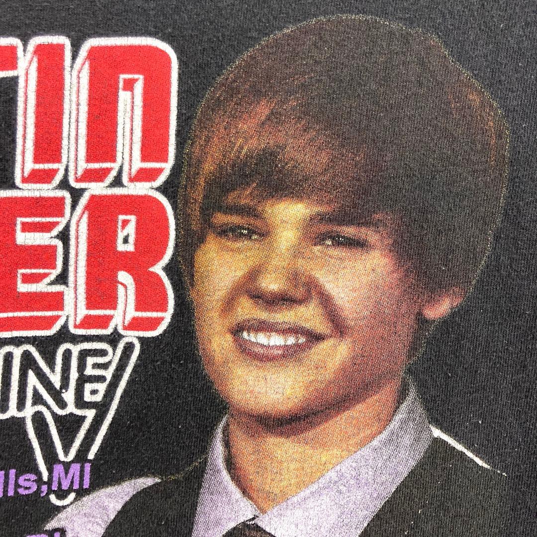 HanesヘインズJustin BieberジャスティンビーバーTシャツ両面 - メルカリ