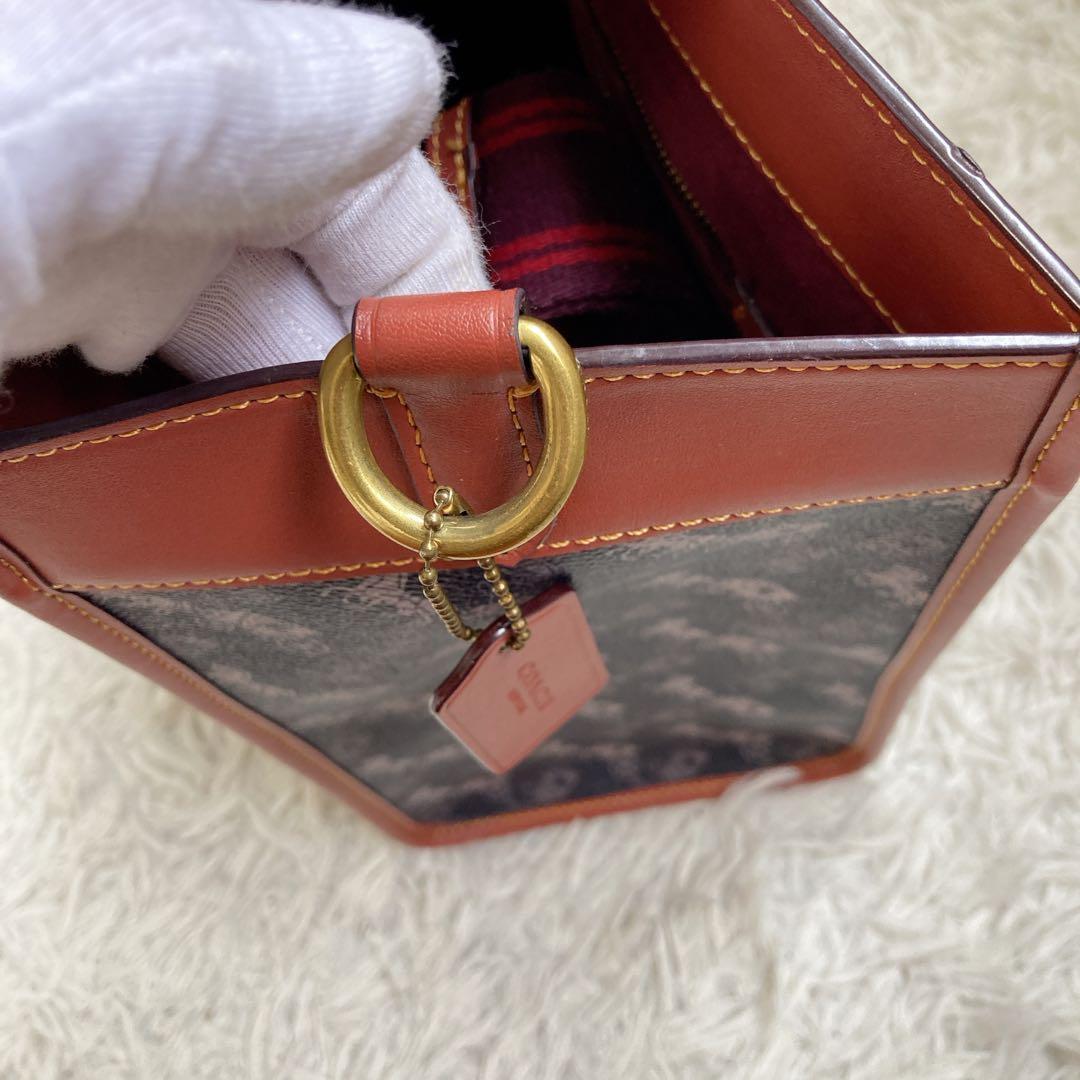 未使用級 COACH コーチ フィールド トート ホースアンドキャリッジ