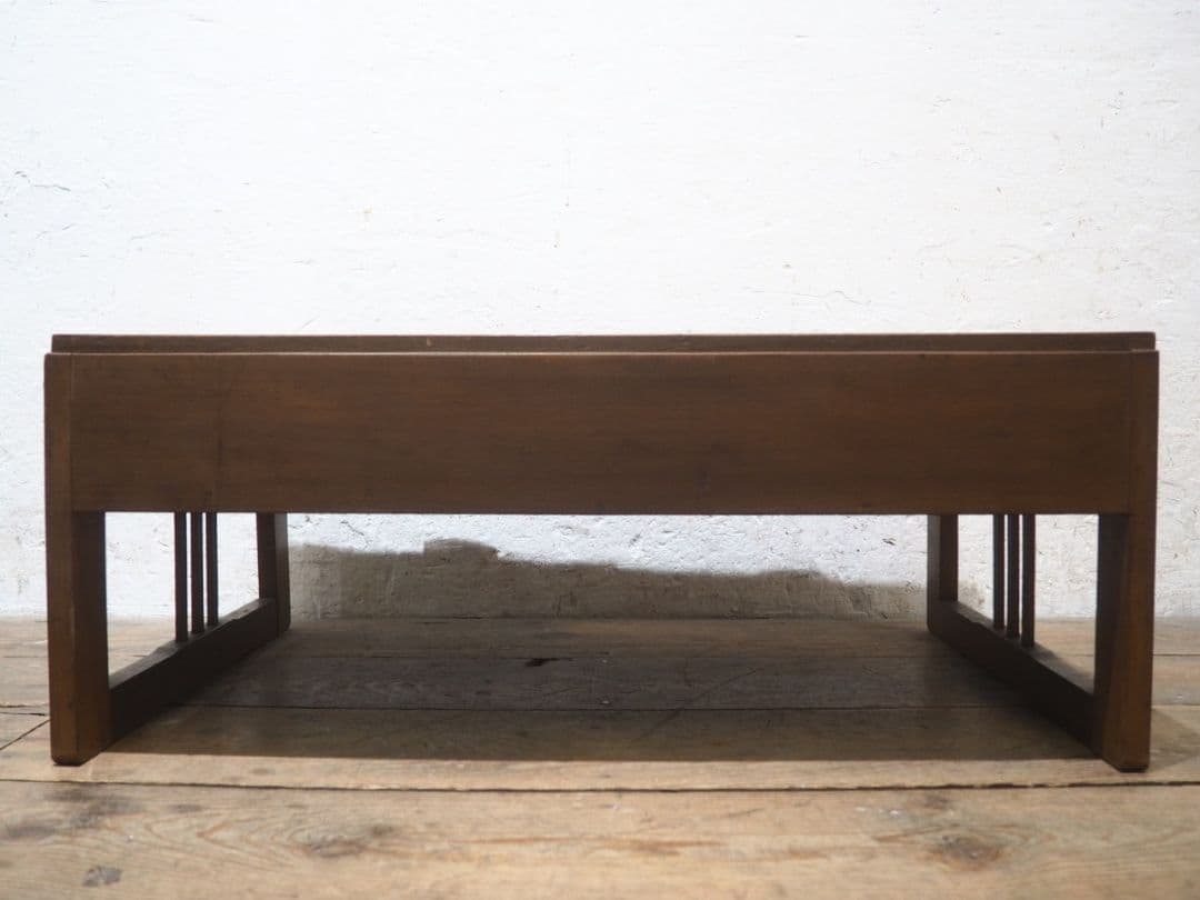 1257 アンティーク 文机 ローテーブル 収納ケース 陳列台 レトロ 古家具