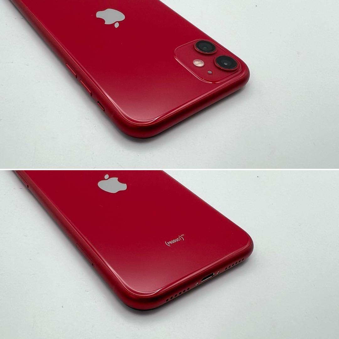 電池新品 iphone 11 128GB レッド 本体 SIMフリー 完動品