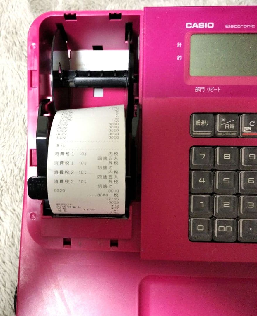 レジスタ CASIO ピンク色 NL-100