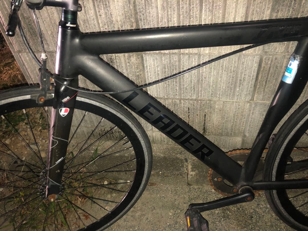 引き取りLEADER バイク725ブラック ピストバイク 700C