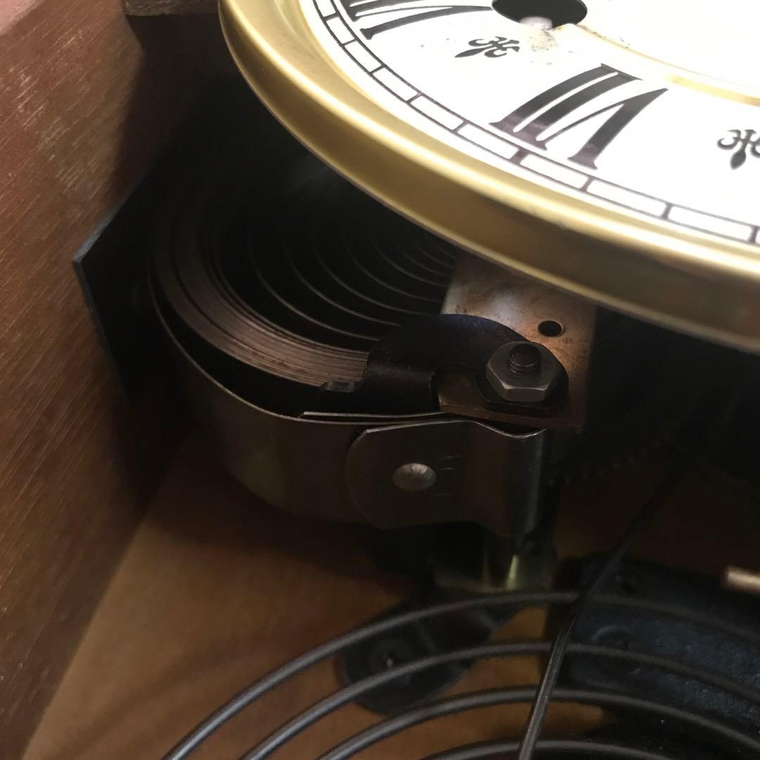 愛知時計電機　ゼンマイ式掛け時計　振り子時計　日本製　昭和レトロ