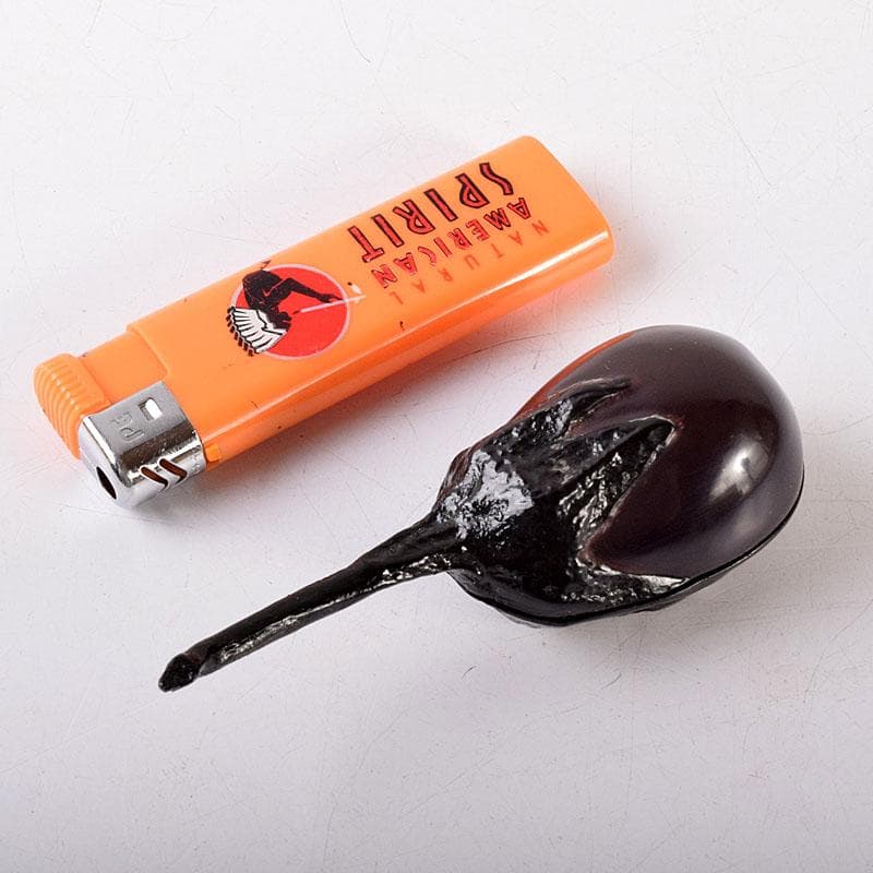 茶道具　岩倉隆斎作　内金　茄子　香合　共箱　V　8057