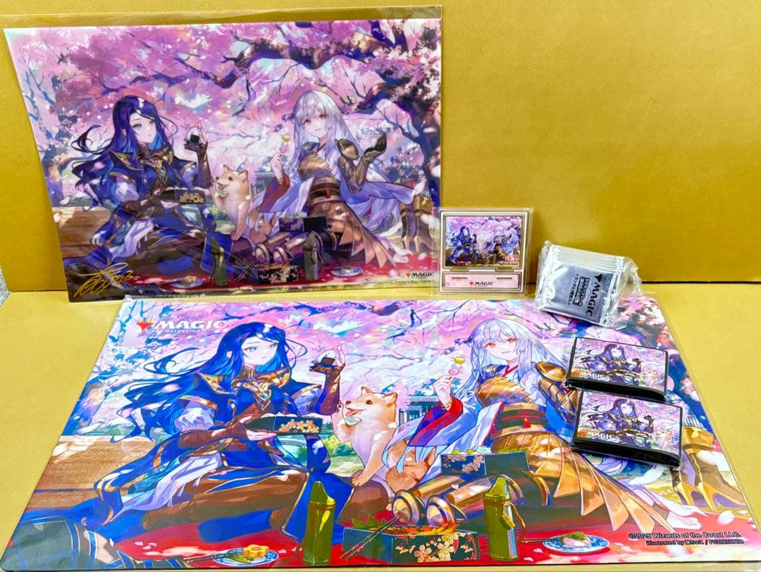 MTG 放浪皇のお花見キャンペーン セット (詳細は商品説明を参照下さい) mtg 放浪皇お花見キャンペーンセット 放浪皇 プレイマット スリーブ