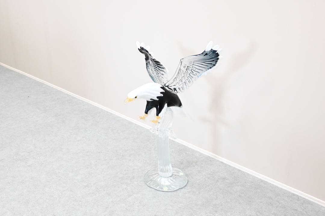 【極美品】Zanetti Murano ザネッティ ムラーノガラス 220万 鷲 極美品】Zanetti Murano ザネッティ ムラーノガラス 220万 鷲
