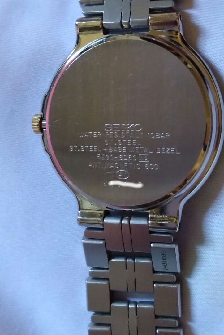 セイコー　ドルチェ　シェル文字盤　美品！①