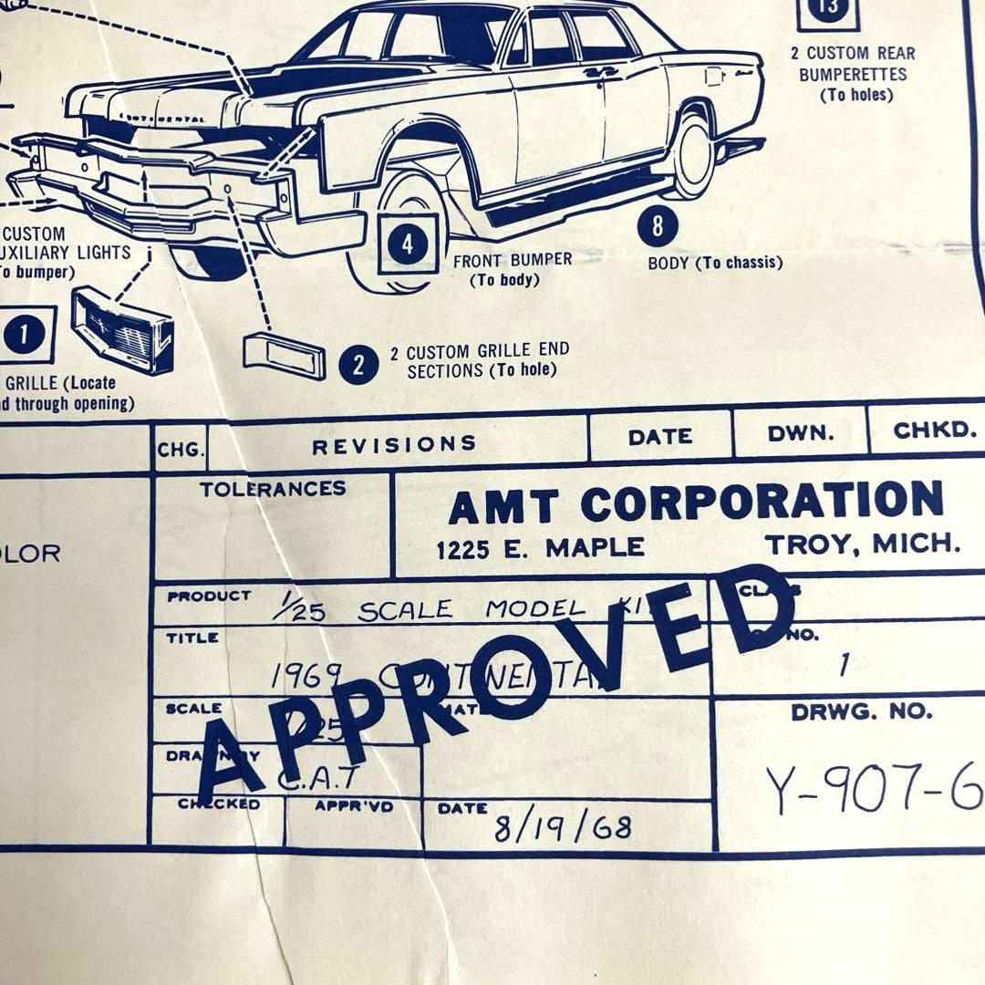 希少！激レア！当時物！amt '69 LINCOLN CONTINENTAL