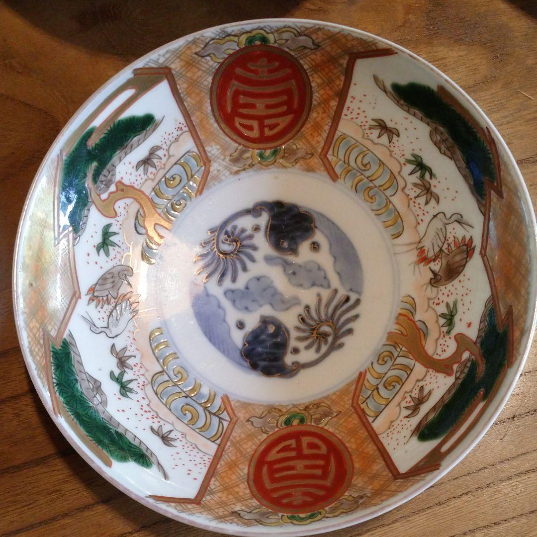 古伊万里有田焼 金蘭手 5客揃い