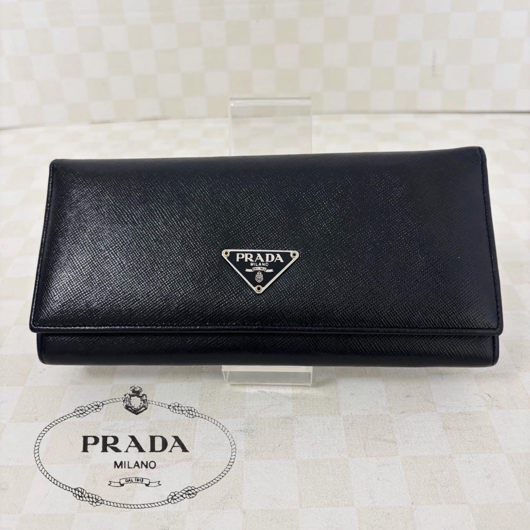極美品　PRADA プラダ　長財布　二つ折り　M88 売れ筋 PRADA 2つ折り財布 PRADA（プラダ） 二つ折り財布 1ML018 QHH