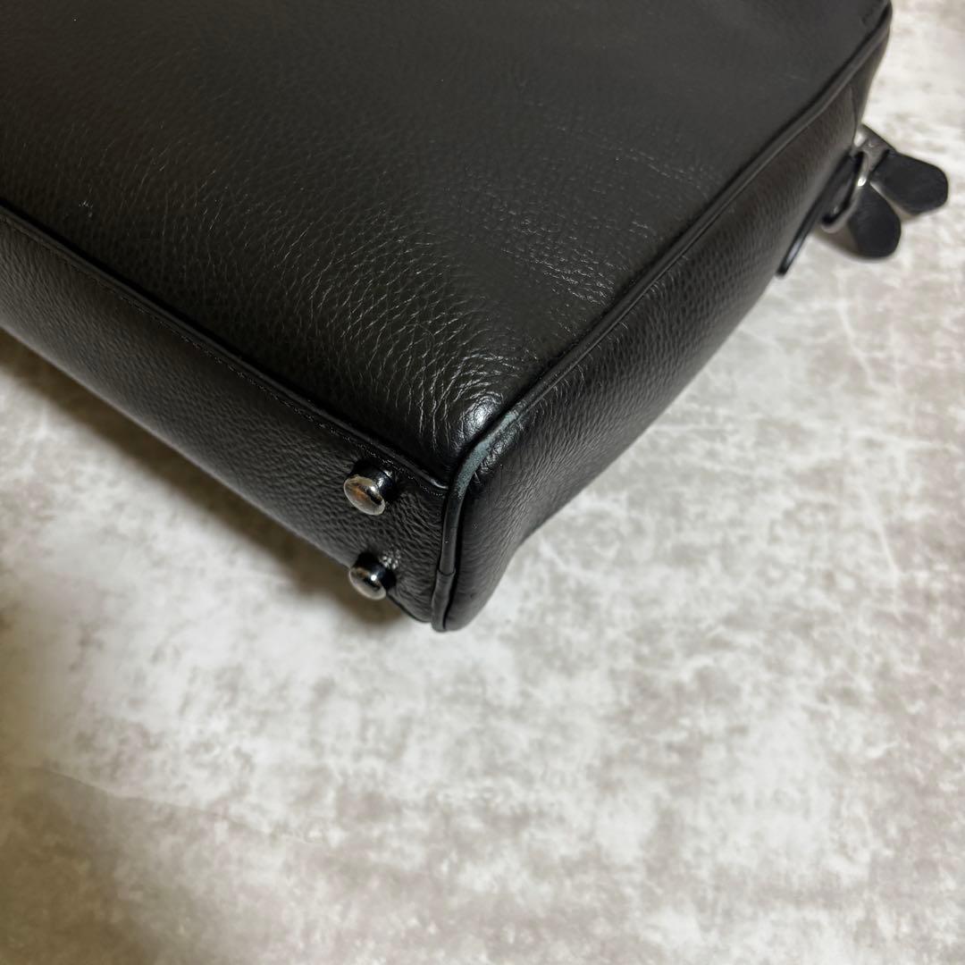 H255 美品✨COACH コーチ　ビジネスバッグ　ハンドバッグ　オールレザー